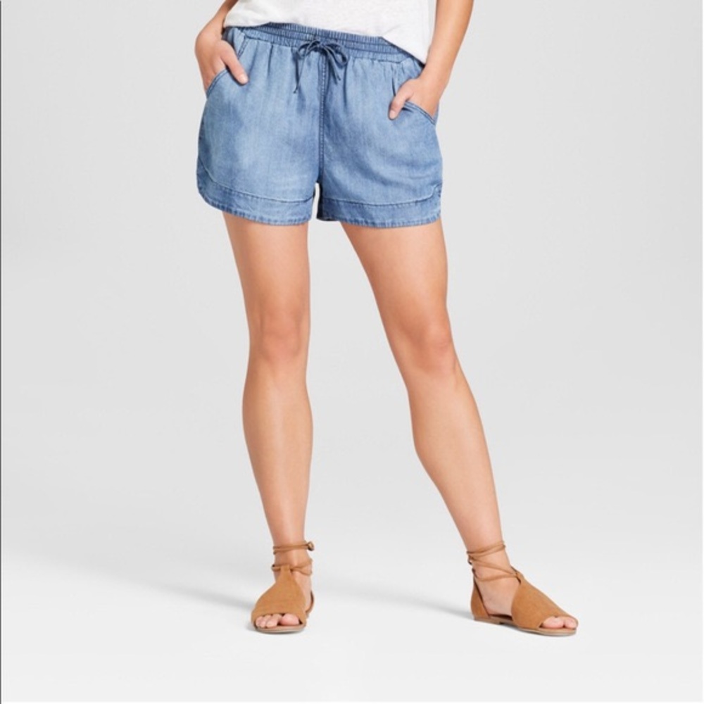 Chambray Shorts